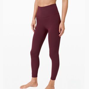 Lululemon Align High Rise Pant 25", Size 12, Maroon